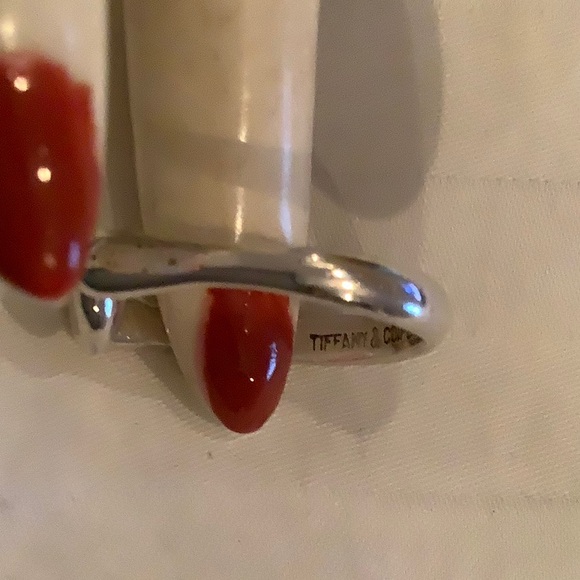 Tiffany & Co. Mini Bean Ring Size 5 Elsa Peretti with Pouch - Picture 3 of 6